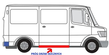 ПОРОГ ВНУТРЕННЕЙ БОКОВОЙ ДВЕРИ MERCEDES T1 KACZKA 207-410