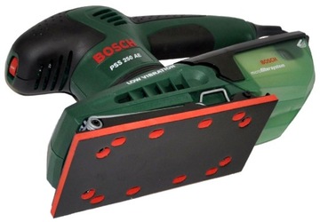 ВИБРАЦИОННАЯ ШЛИФОВАЛЬНАЯ СТАНКА PSS 250AE BOSCH + 30 БУМАГ + КЕЙС