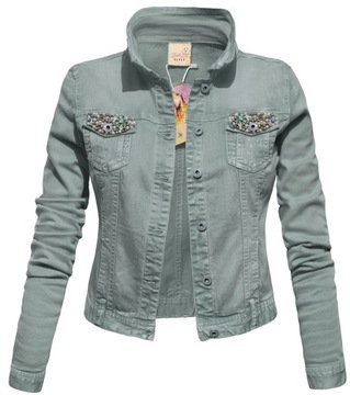 E031 KATANA Wiosna JEANSOWA kurtka JEANS kolor S