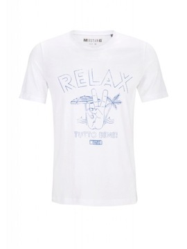 U12 T-SHIRT KOSZULKA MUSTANG JEANS BIAŁY R.S