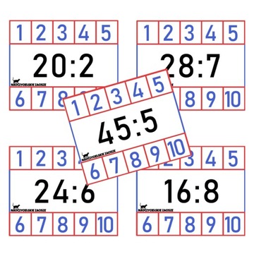 DZIELENIE | Klamerkowe pomoce |matematyka
