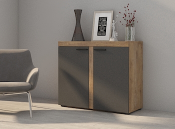 Комод Rumba 2F Гостиная Дуб Сонома