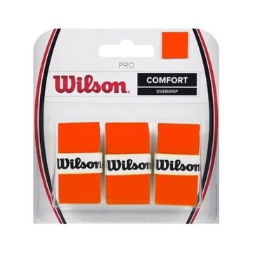 OWIJKI ZEWNĘTRZNE WILSON PRO OVERGRIP ORANGE 3 SZT