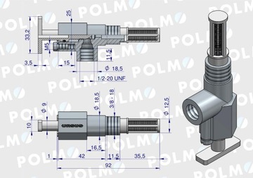Kran paliwa z sitkiem kompletny MF3 ORYGINAŁ URSUS