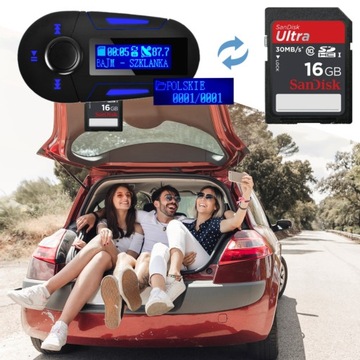 3в1 FM MP3 SD-ПЕРЕДАТЧИК + USB ЗАРЯДНОЕ УСТРОЙСТВО + ПУЛЬТ ДИСТАНЦИОННОГО УПРАВЛЕНИЯ