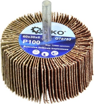 ŚCIERNICA LISTKOWA TRZPIENIOWA 60x30x6 P 100 GEKO