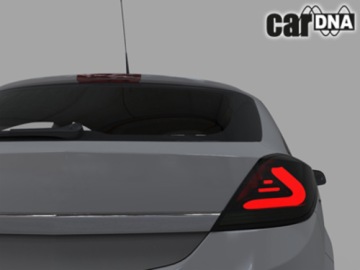 carDNA Lampy Tylne LED Opel Astra H GTC Czarne 3D