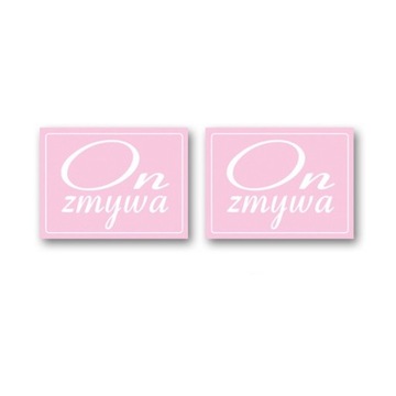 Naklejki na buty ON ZMYWA ślub wesele