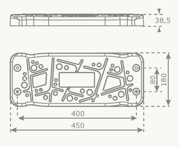 Резиновые качели типа Curve, 5 цветов.