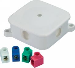 PUSZKA HERMETYCZNA 72x72 IP44 ZACISKI BIAŁA 00043