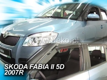 SKODA FABIA 2 II 07-15r HTB OWIEWKI DRZWI HEKO