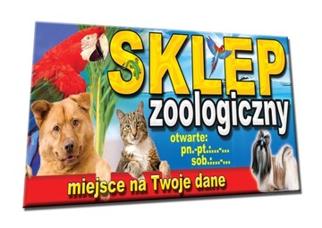 BANER REKLAMOWY 2x1 gotowe wzory SKLEP ZOOLOGICZNY
