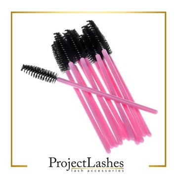 СПИРАЛЬНАЯ ЩЕТКА ДЛЯ РЕСНИЦ 50ШТ ProjectLashes