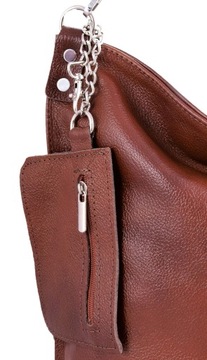 КОРИЧНЕВО-КРАСНАЯ КОЖАНАЯ СУМКА