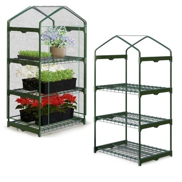 МИНИ-БАЛКОННАЯ ТЕПЛИЧНАЯ ПЛЕНКА 3 ПОЛКИ 125x69x49см