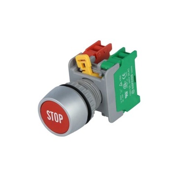 Przycisk Sterowniczy Czerwony STOP fi22mm IP65
