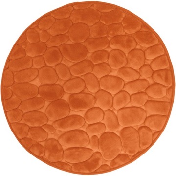 Super miękki dywanik łazienkowy 60cm 3D pomarańczo