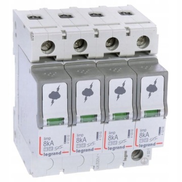 LEGRAND OGRANICZNIK PRZEPIĘĆ T1+T2 B+C 4P 412253 OCHRONNIK PRZEPIĘĆ