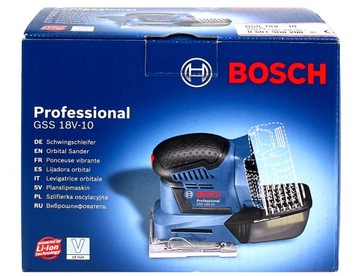 КАЧЕСТВЕННАЯ ШЛИФОВАЛЬНАЯ МАШИНА GSS 18V-10 BOSCH 2x5,0 Ач