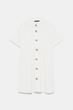 Платье Zara с ажурной вышивкой М 38