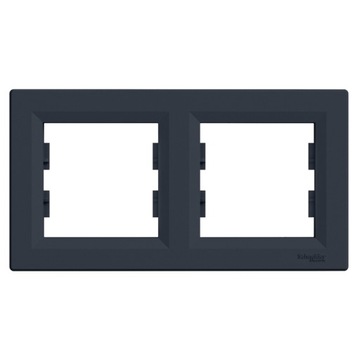 SCHNEIDER ASFORA RAMKA 2-KROTNA ANTRACYT