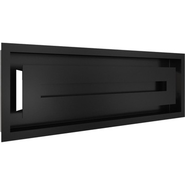 Решетка каминная вентиляционная 17х49 Wind, черная