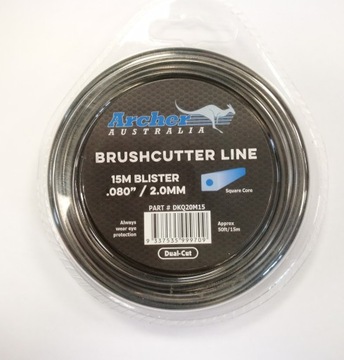 Żyłka 2,0mm x 15m kwadrat wzmocniona Archer
