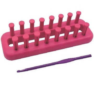 Małe krosno dziewiarskie 11cm + szydełko 4-3,5 mm