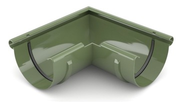 narożnik ZEWNĘTRZNY rynny 125mm Bryza ZIELONY