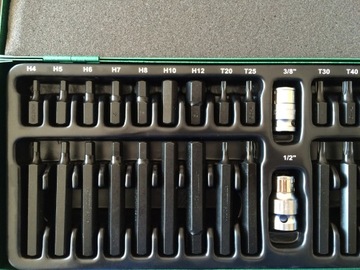 Набор бит HONITON, ключи шестигранные Torx шлицевые 40 элементов H4013