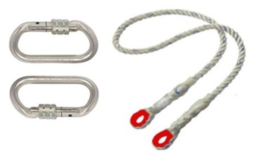 Комплект по охране труда и технике безопасности, ремни безопасности, 2 карабина, сумка