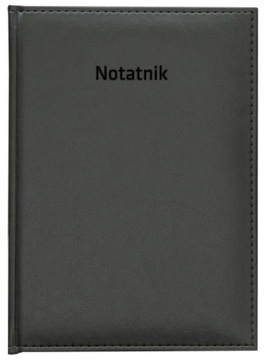 Czarny notatnik A4 notes w linie ekoskóra notesy