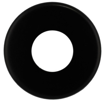 Одинарная маскирующая розетка - черный матовый