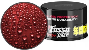 SOFT99 FUSSO ЧЕРНЫЙ ТЕМНЫЙ 12 МЕСЯЦЕВ ТВЕРДЫЙ ВОСК ДЛЯ АВТОМОБИЛЯ МИКРОФИБРА 200Г