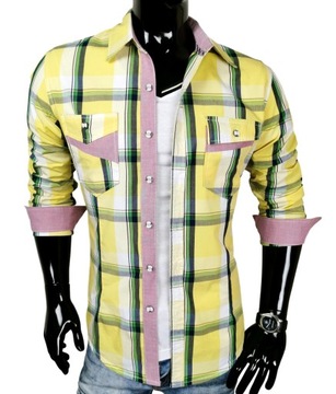 KOSZULA MĘSKA _ KRATA _ SLIM FIT _ KD9 r. XL