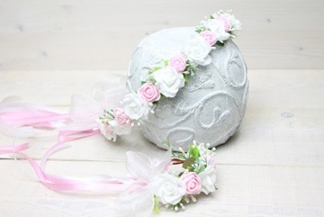 НАБОР ДЛЯ ПРИМАНИЯ: венок+головной убор+бантик на руку.