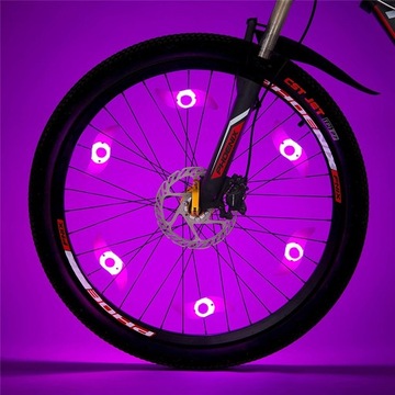 СВЕТОДИОДНАЯ ЛАМПА НА СПИЦАХ НАКЛЕЙКА ЦВЕТА КОЛЕСА ВЕЛОСИПЕДА