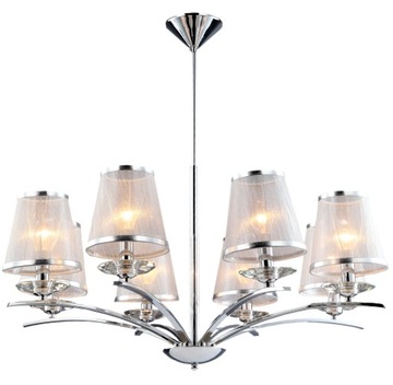 LAMPA WISZĄCA ABAŻURY ZŁOTA VENTO 5 SG
