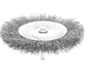 ПРОВОЛОЧНАЯ ДИСКОВАЯ ЩЕТКА ЛАТУННЫЙ ХВОСТОВИК 100ММ