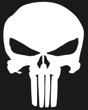 Punisher naklejka na drzwi auta