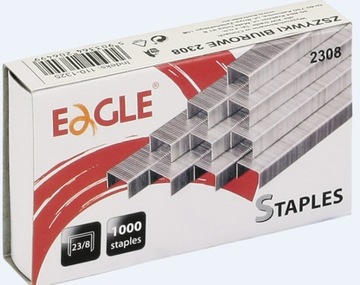 Zszywki 23/8 EAGLE zszywają do 40 kartek