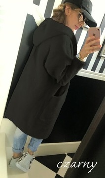 ДЛИННОЕ ПАЛЬТО ИЗ АЛЬПАКИ С КАПЮШОНОМ, oversize, БЕЛОЕ