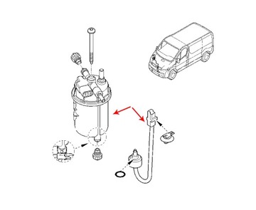 КОРПУС ТОПЛИВНОГО ФИЛЬТРА RENAULT TRAFIC II 2.0 dCi