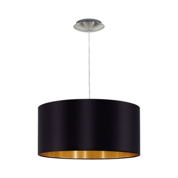 lampa wisząca sufitowa czarno złota
