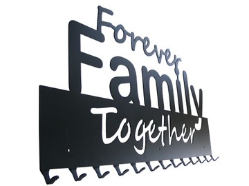 Wieszak Family forever together metalowy 80 cm