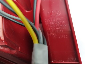 11+ HYUNDAI I10 FACELIFT PĚKNÝ SVĚTLO VLOŽKA ZADNÍ PRAVÁ