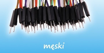 Przewody MĘSKO-ŻEŃSKIE 40 SZT Kable Zworki ARDUINO