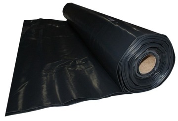 FOLIA BUDOWLANA CZARNA GRUBA ATEST 0,2 5m x 1m