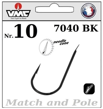 20 x HACZYK VMC VANADIUM ROUND MATCH 7040 BK Nr.10