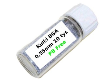 Kulki BGA PMTC 0,55mm 10000szt Sn96,5/Ag3/Cu0,5
